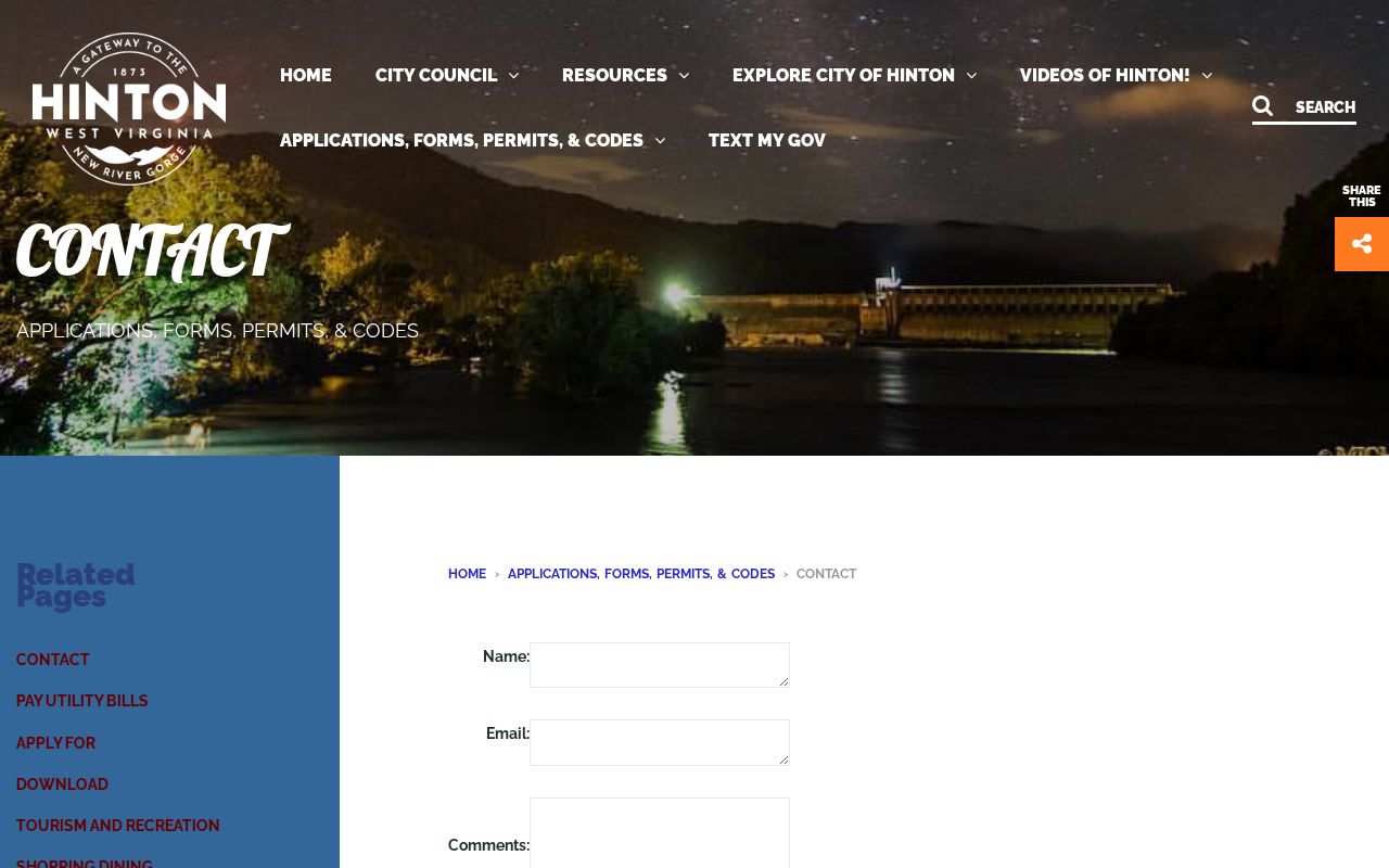Hinton criminal records City Hall contact fallback