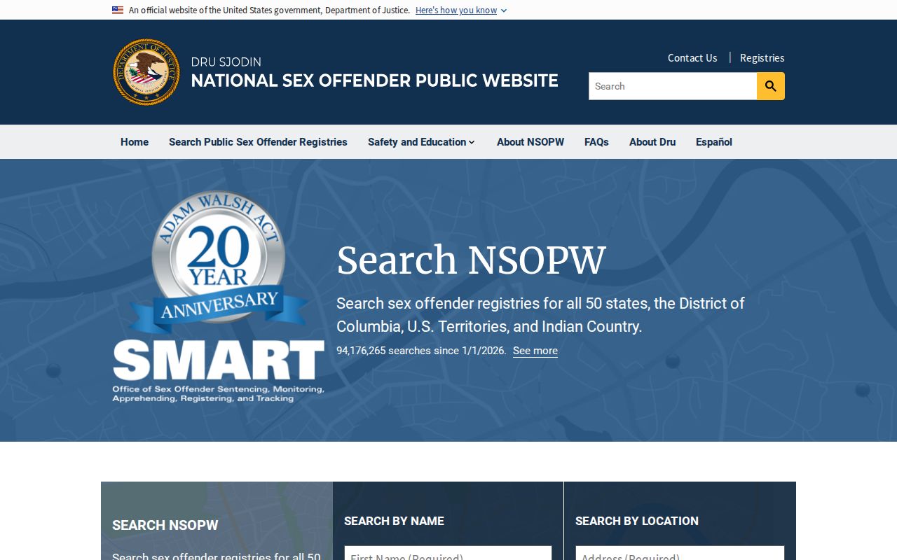 Summers County sex offender search through the national registry layer